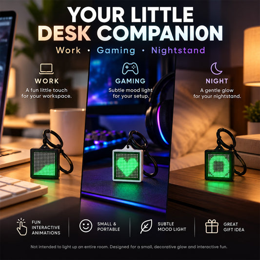 TYII™ FLOW – Interactive Pixel Keychain with Flowing Light Effects