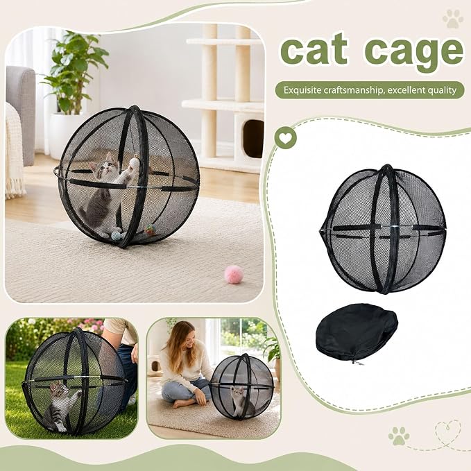 🐾 Foldable Panoramic Pet Playpen – Spacious & Portable Pet Enclosure 🐱