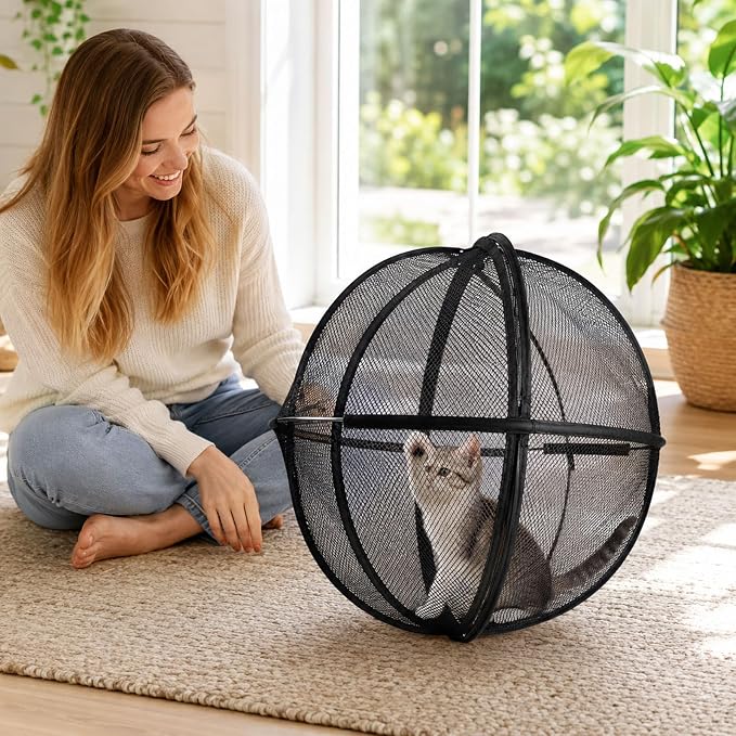 🐾 Foldable Panoramic Pet Playpen – Spacious & Portable Pet Enclosure 🐱