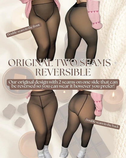 🔥Hot Sale 49% Off!!⚡50k+ Sold!❄️one-seam The-original Magic Fleece Lined Leggings✨