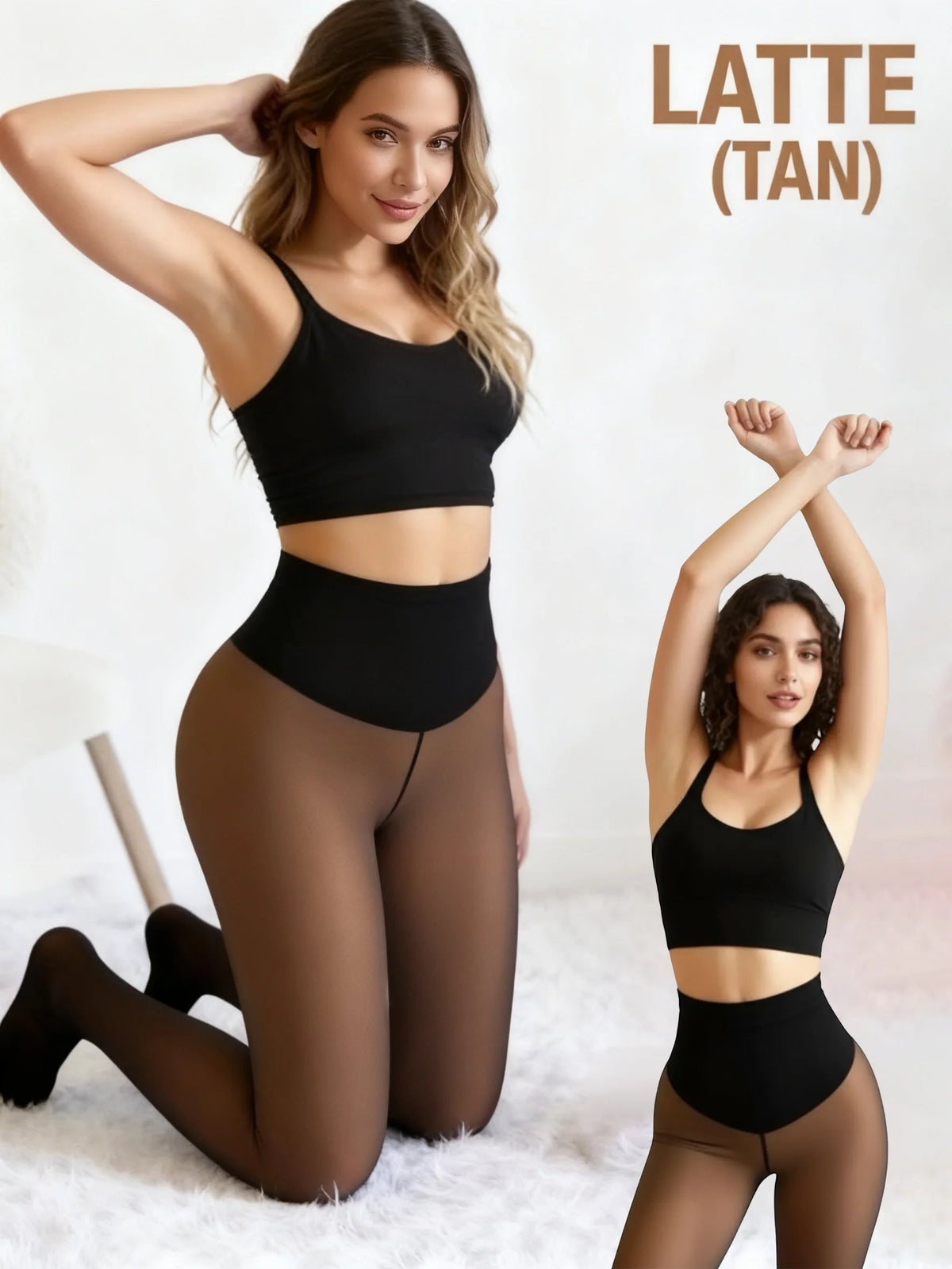 🔥Hot Sale 49% Off!!⚡50k+ Sold!❄️one-seam The-original Magic Fleece Lined Leggings✨