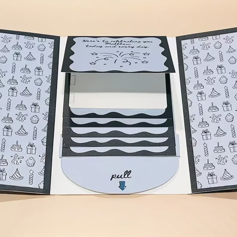 2026 New🎅🎁 Waterfall Christmas Gift Card Booklet 💳✨