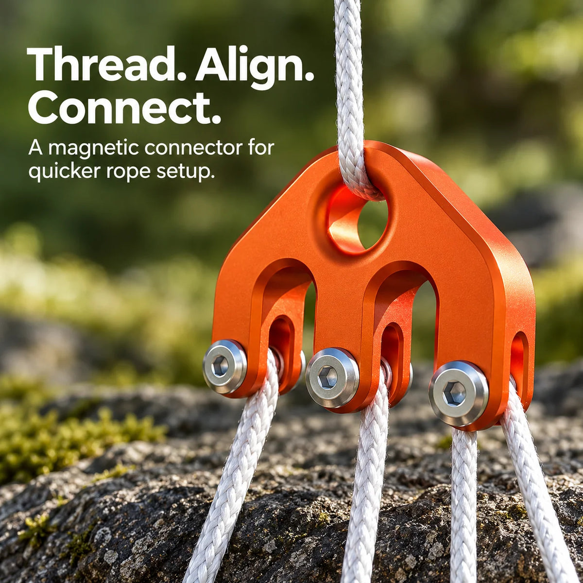 Magnetic Quick-Connect Rope Connector