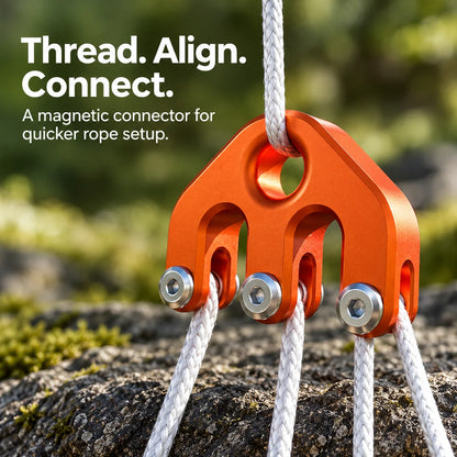 Magnetic Quick-Connect Rope Connector