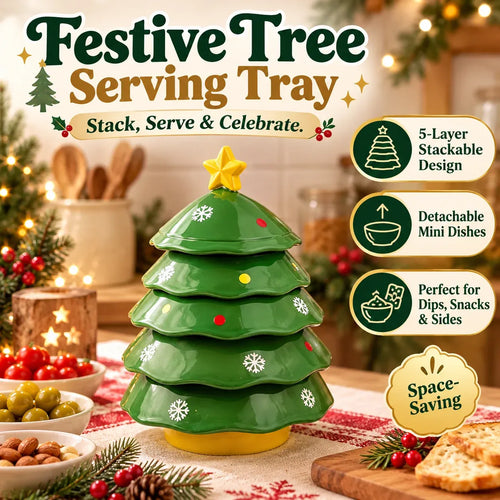 5-Layer Christmas Tree Serving Tray