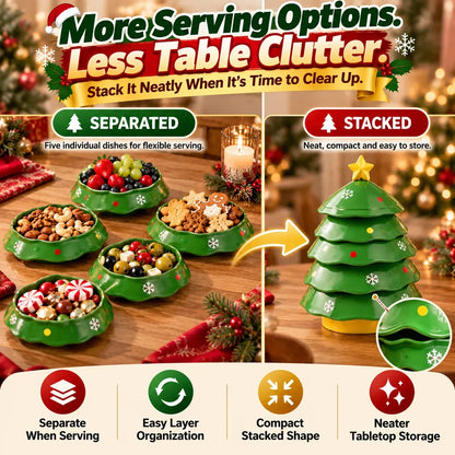 5-Layer Christmas Tree Serving Tray