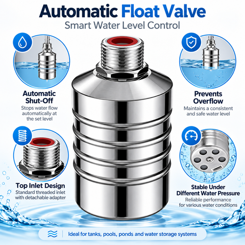 Auto Shutoff Float Valve for Water Tank