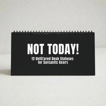😂NOT TODAY! — Unfiltered Signs & Calendars