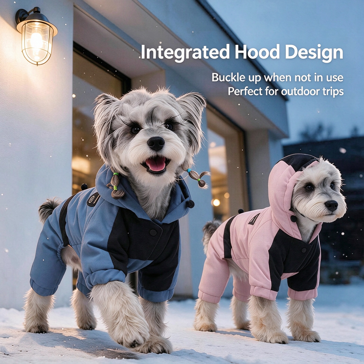Pet Winter Warm Coat with Hood – Graphene Heated Waterproof Dog Jacket
