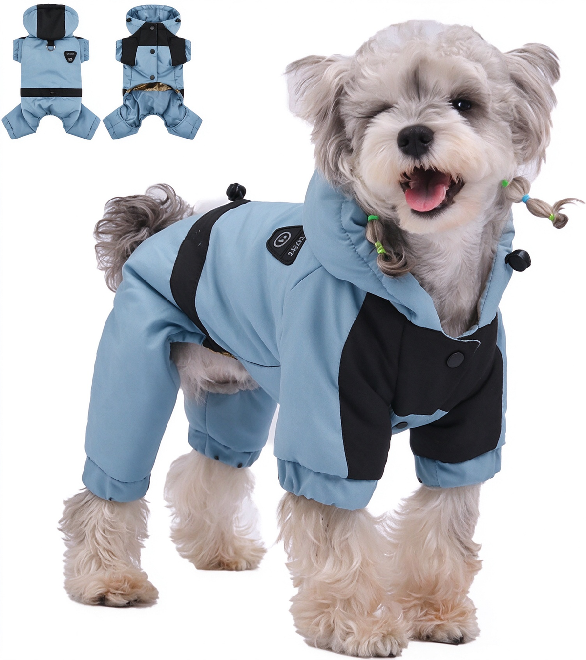 Pet Winter Warm Coat with Hood – Graphene Heated Waterproof Dog Jacket