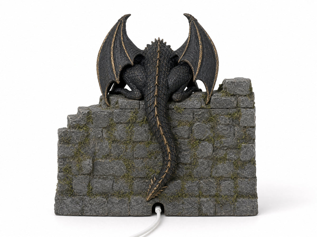 🐉 Dragon Diffuser with LED Glow & Remote Control – USB-Powered Fantasy Shelf Decor