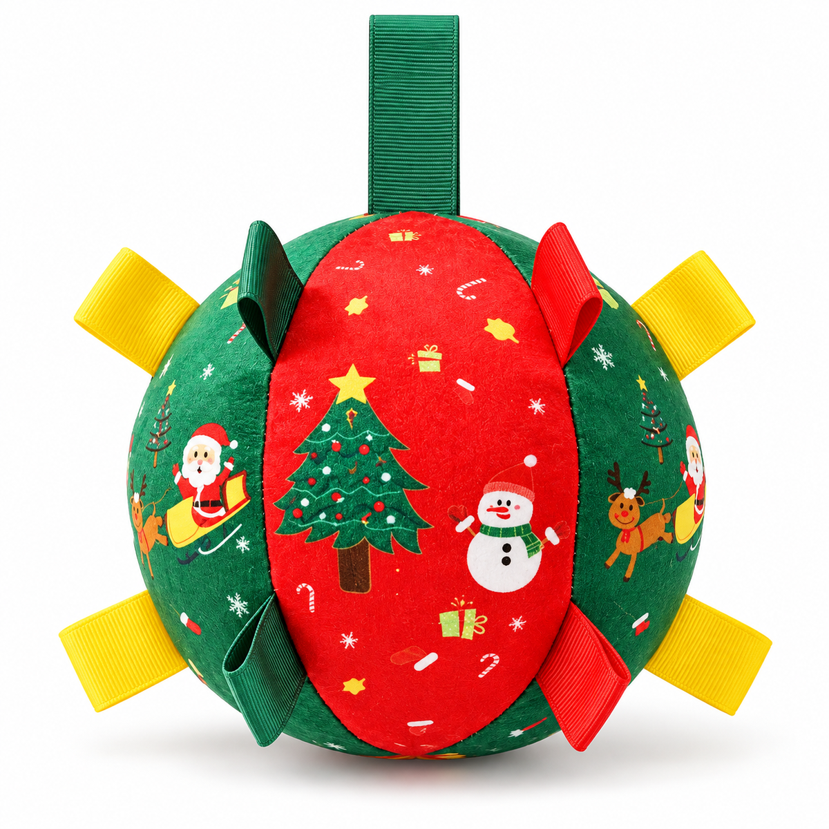 Dog Christmas Interactive Toy Soccer Ball with Bell🎄🐶🐱