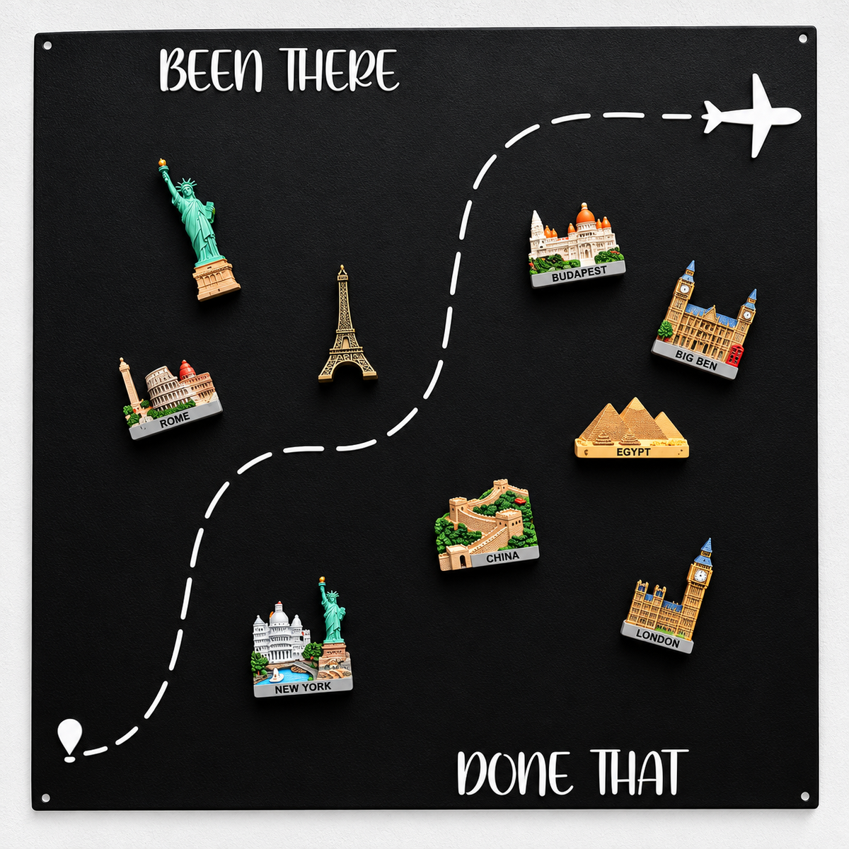 🌍✈️ Your Adventures Deserve a Wall of Their Own — Travel Magnet Display Board