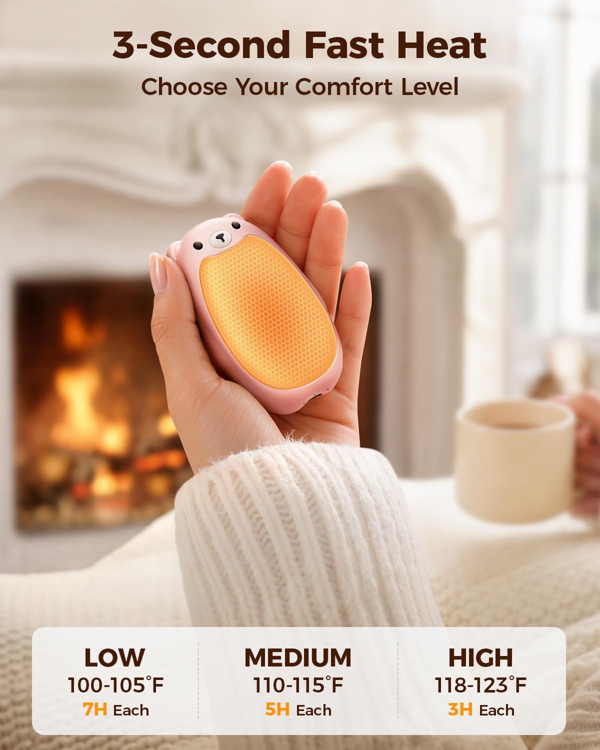 🎉Hand Warmers Rechargeable, 2-in-1 Magnetic Bear Electric