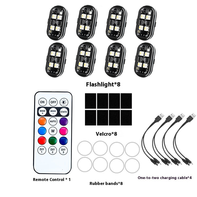 Portable LED Warning Light for Car • Remote Control & Ultra Bright Flashing