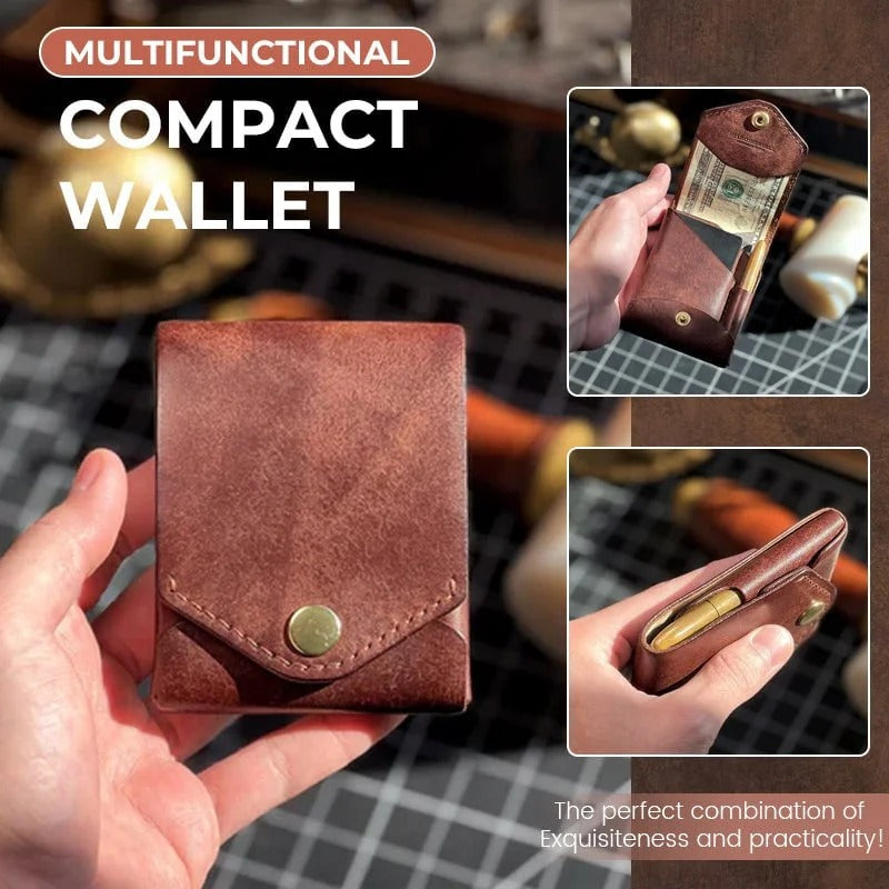 Tyiimax™ Vintage Leather Wallet with Pen Slot