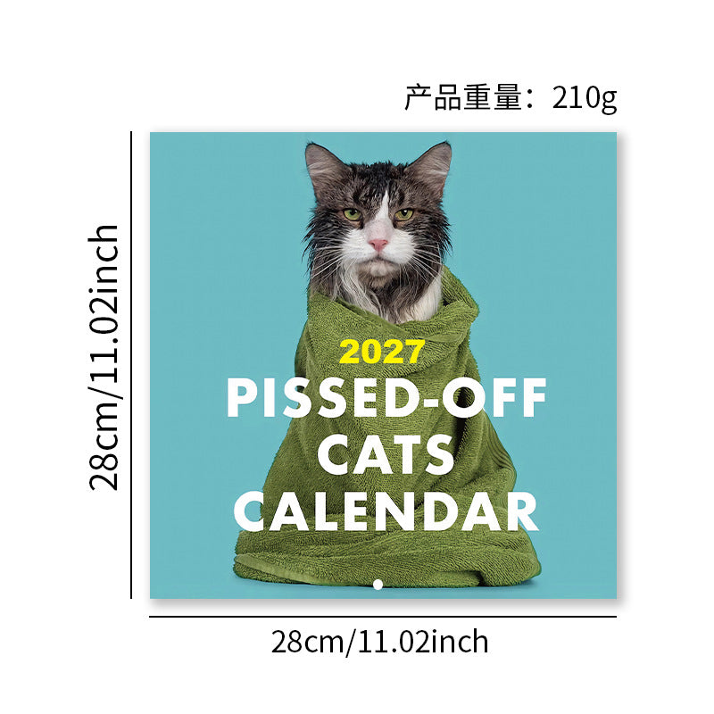 Tyiimax™ 2027 Pissed-Off Cats Calendar