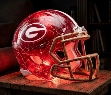 🎁 Handmade Football Helmet Lamp – LED Team Fan Cave Light with 32 Team Styles