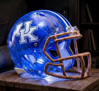 🎁 Handmade Football Helmet Lamp – LED Team Fan Cave Light with 32 Team Styles