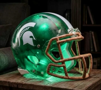 🎁 Handmade Football Helmet Lamp – LED Team Fan Cave Light with 32 Team Styles