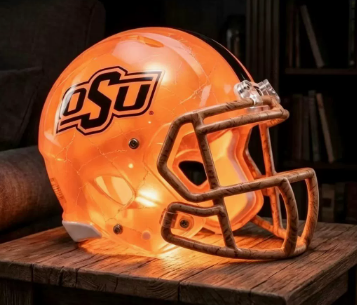 🎁 Handmade Football Helmet Lamp – LED Team Fan Cave Light with 32 Team Styles