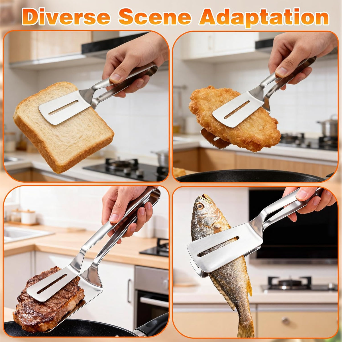 Stainless Steel Steak Tongs
