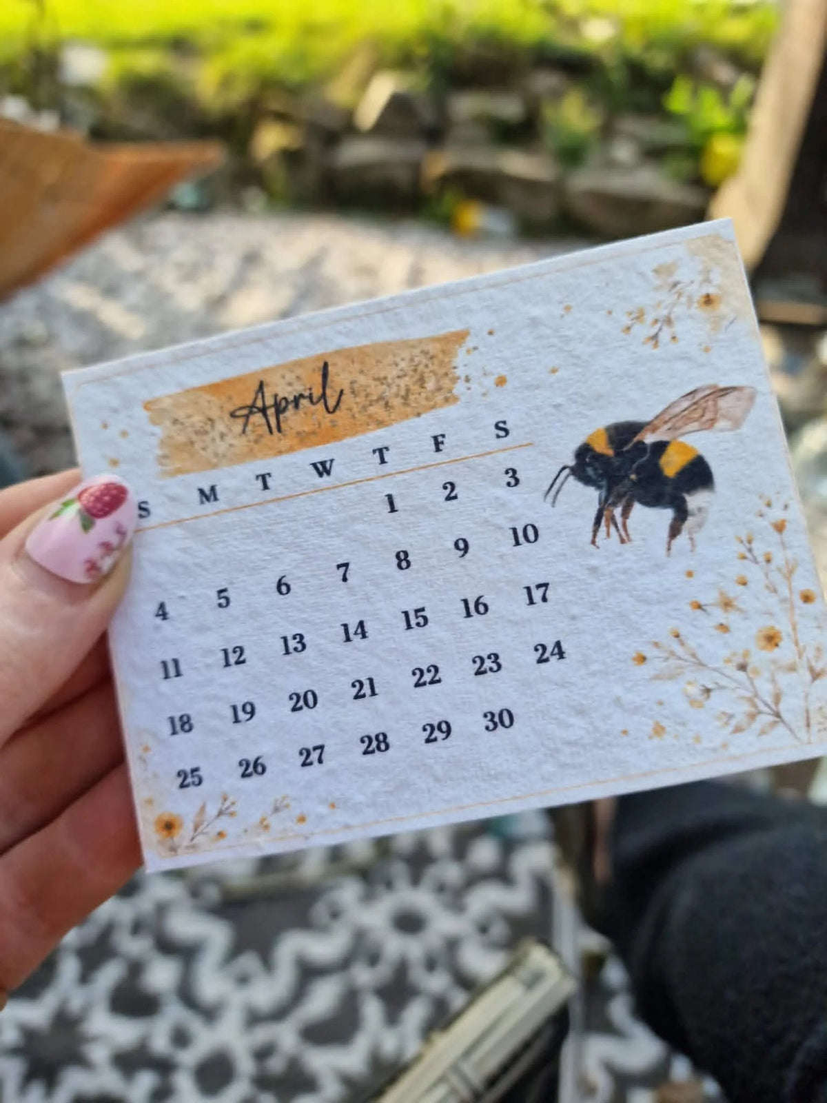 🌱Plantable Wildflower Calendar 2027 – Seed Paper Desk Calendar🌸