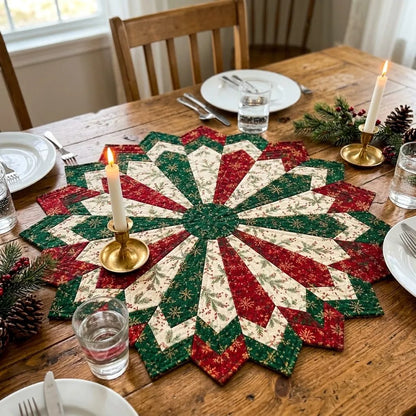 ✨ Quilting-Schablonenset „Holiday Star“ für Tischläufer