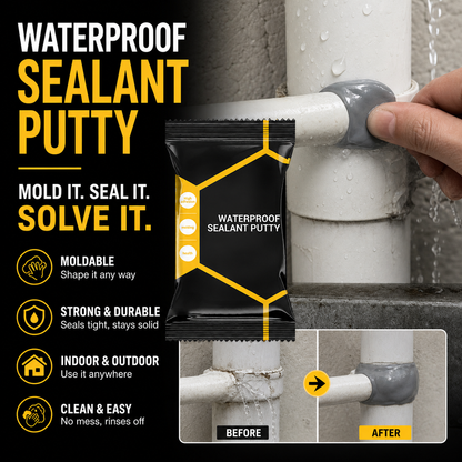Waterproof Sealant Putty – Easy-to-Mold Filler for Pipe Openings & Wall Gaps