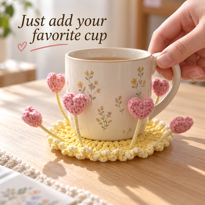 🌸 Blooming Crochet Coaster