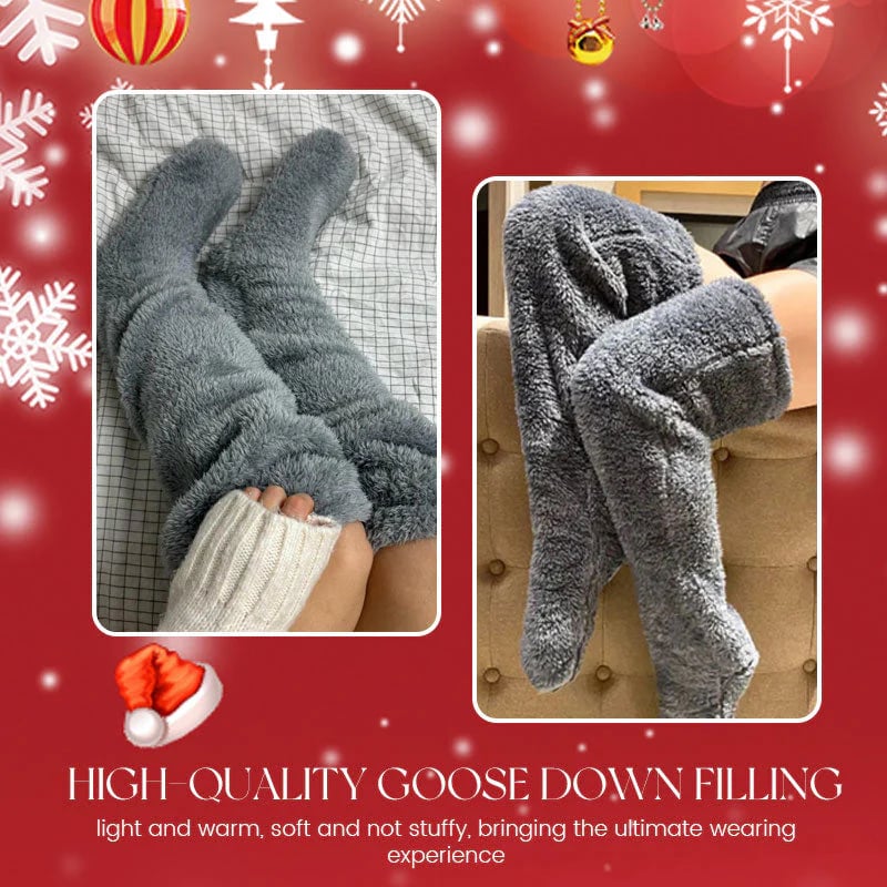 Goose Down Knee Socks For Christmas