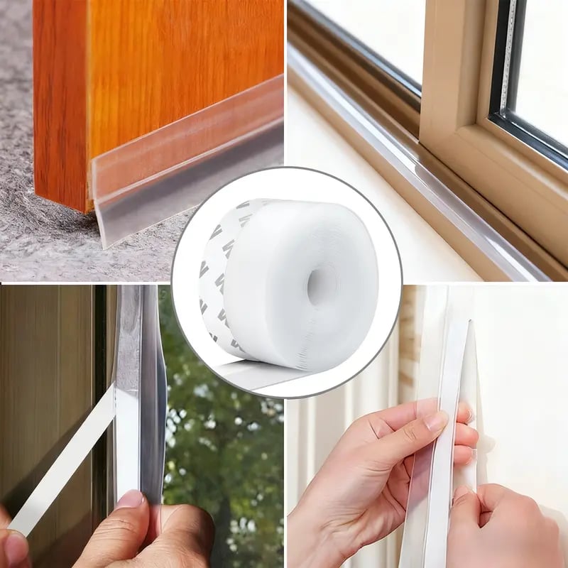 16.4Ft Door Weather Stripping | Adhesive Draft Stopper Seal Strip for ...