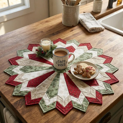 ✨ Quilting-Schablonenset „Holiday Star“ für Tischläufer