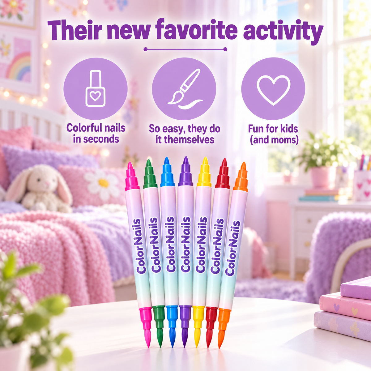 Nail Art Markers – 12-Colour Pens for DIY Nail Art & Manicures