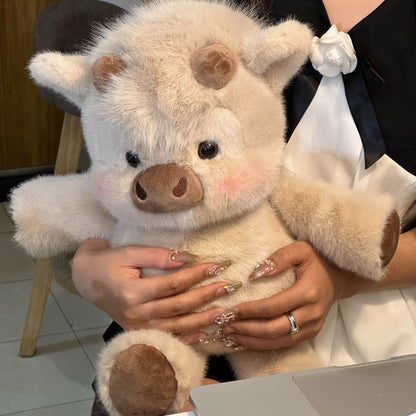 Running Scottish Highland Cow Stuffed Animal