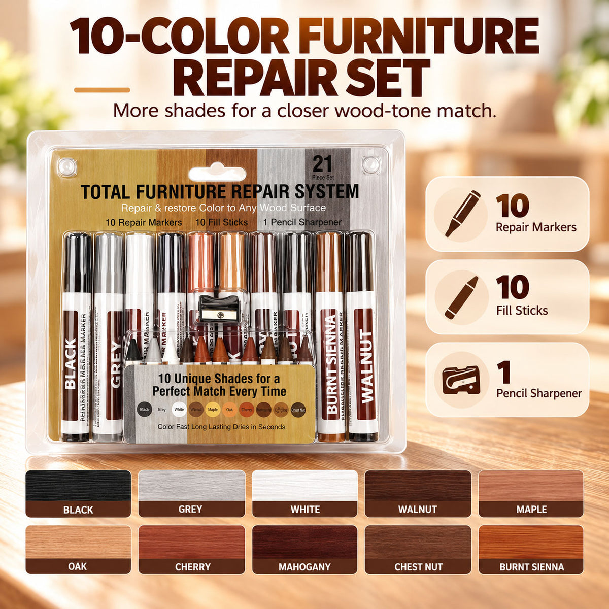 Wooden Furniture Repair Markers