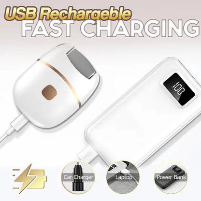 Rechargeable electric foot file for calluses Two speeds and removable grinding head USB charging Available in four colors
