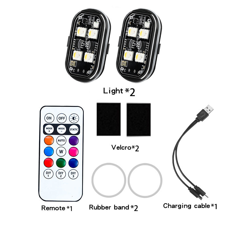 Portable LED Warning Light for Car • Remote Control & Ultra Bright Flashing