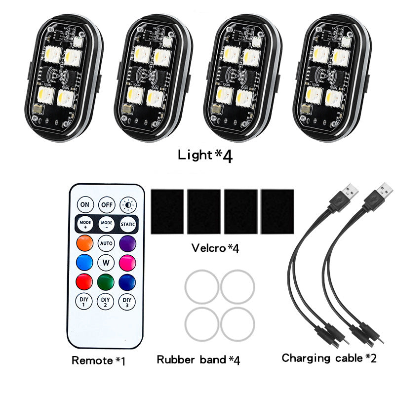 Portable LED Warning Light for Car • Remote Control & Ultra Bright Flashing