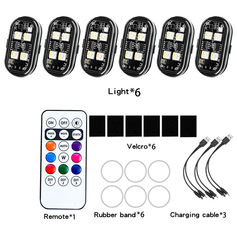Portable LED Warning Light for Car • Remote Control & Ultra Bright Flashing