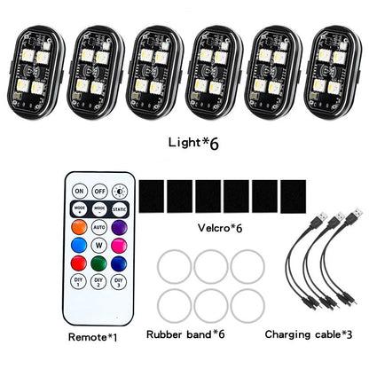 Portable LED Warning Light for Car • Remote Control & Ultra Bright Flashing