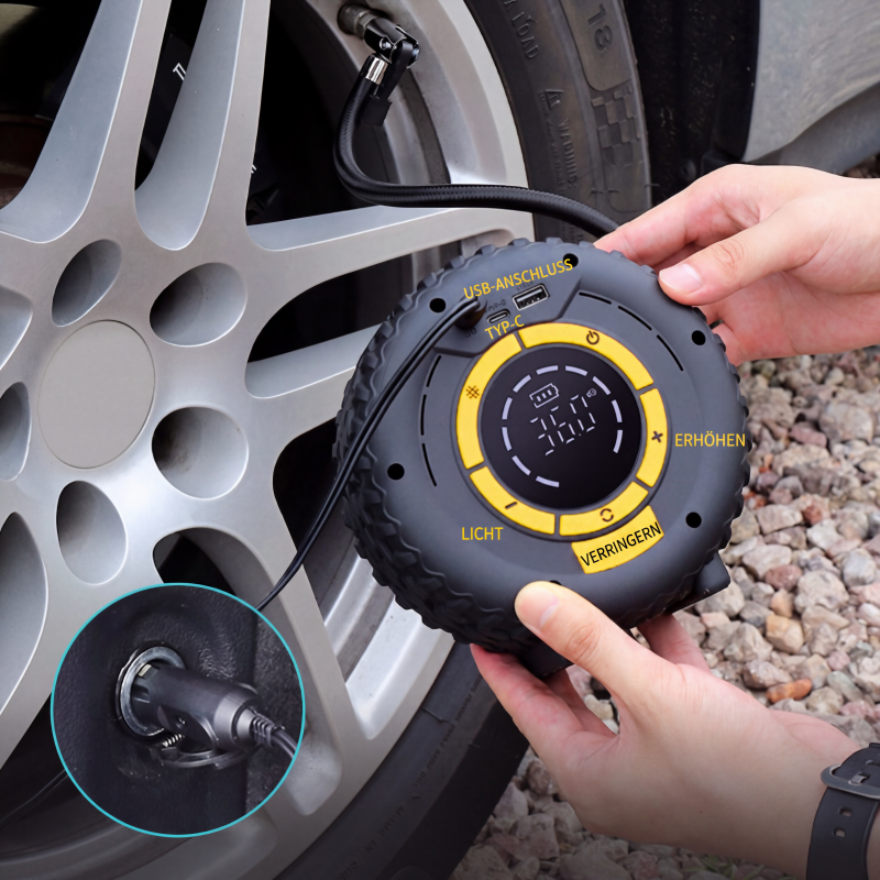 ⏳🔥LIMITED-TIME 50% OFF! ⏰ 2-in-1 Jump Starter + Tire Inflator 🔋 — Powerful, Compact and Reliable Portable Air Compressor ⚡ Ideal for Roadside Emergencies 🛠️