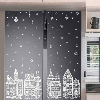 ONLY￡9.99!🎁🎄 Christmas Village Window Sticker Set