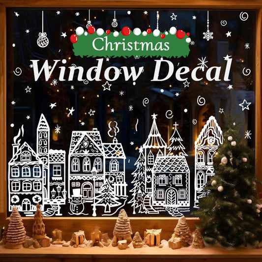 ONLY￡9.99!🎁🎄 Christmas Village Window Sticker Set