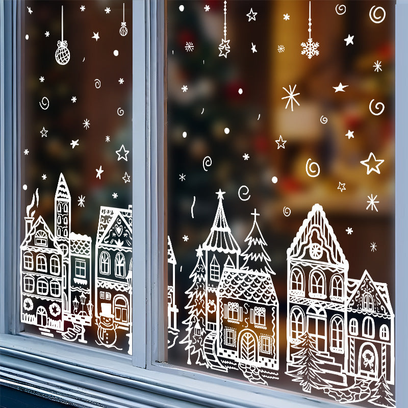 ONLY￡9.99!🎁🎄 Christmas Village Window Sticker Set