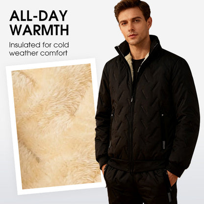 ⏰quality at half price!✨❄️ Men's Stylish Warm Jacket & Pants Two-Piece Set