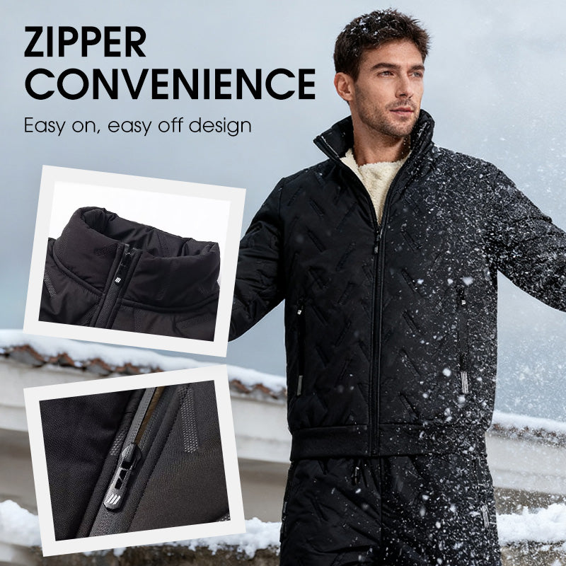 ⏰quality at half price!✨❄️ Men's Stylish Warm Jacket & Pants Two-Piece Set