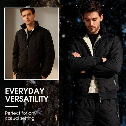 ⏰quality at half price!✨❄️ Men's Stylish Warm Jacket & Pants Two-Piece Set