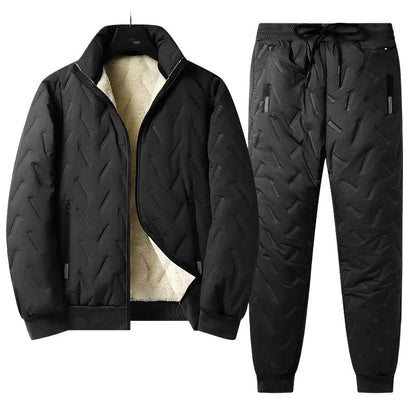 ⏰quality at half price!✨❄️ Men's Stylish Warm Jacket & Pants Two-Piece Set
