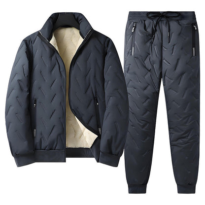 ⏰quality at half price!✨❄️ Men's Stylish Warm Jacket & Pants Two-Piece Set